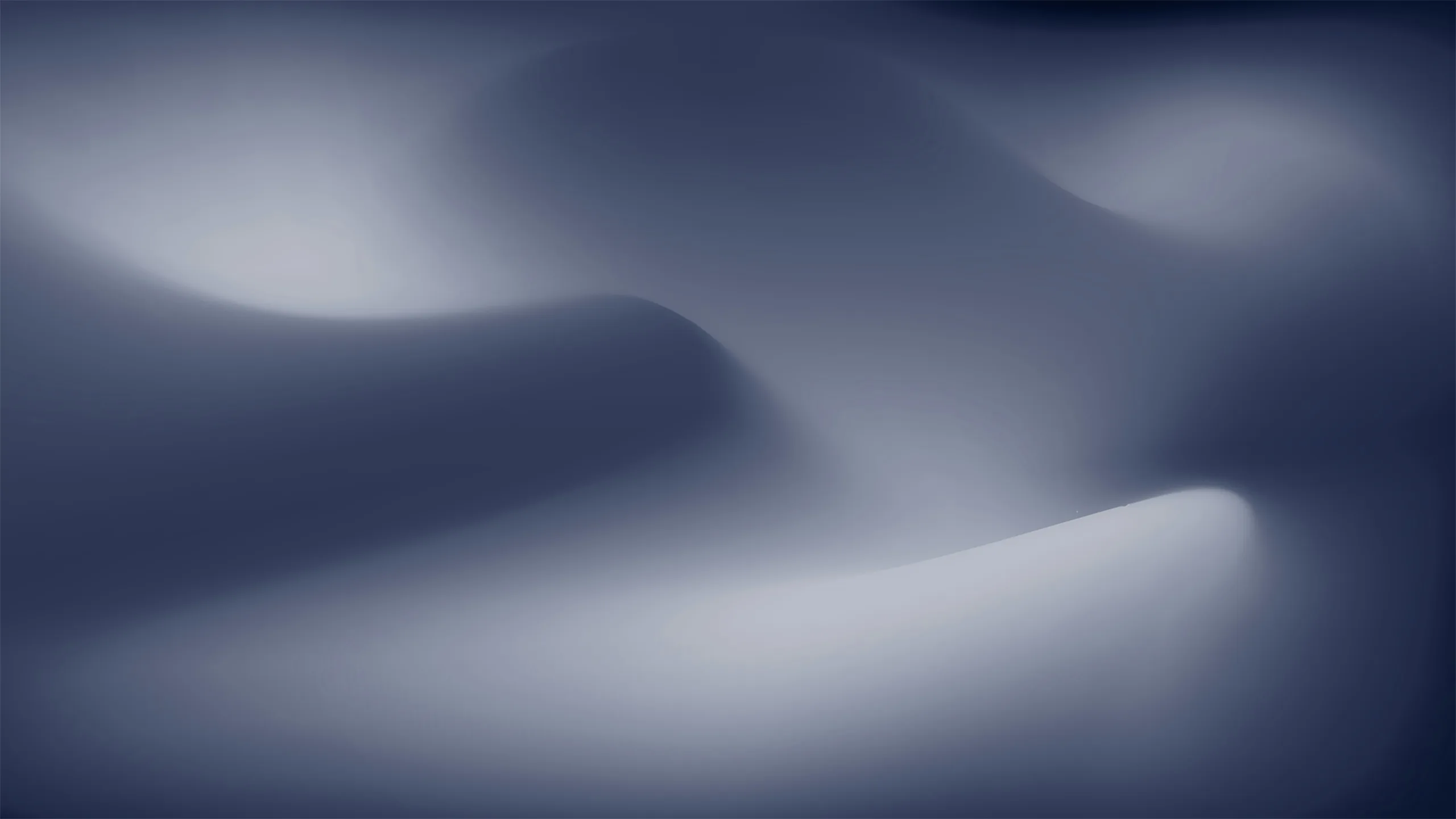 Soft blue and grey abstract landscape by Dileepa Nipun